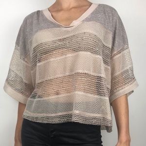 We the free mesh knit top free people